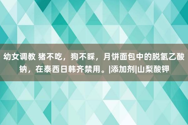 幼女调教 猪不吃，狗不睬，月饼面包中的脱氢乙酸钠，在泰西日韩齐禁用。|添加剂|山梨酸钾